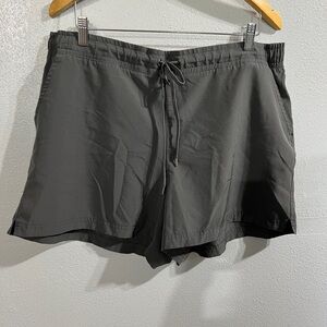 Dark Gray Drawstring Shorts tek gear women’s XL athletic shorts running workout